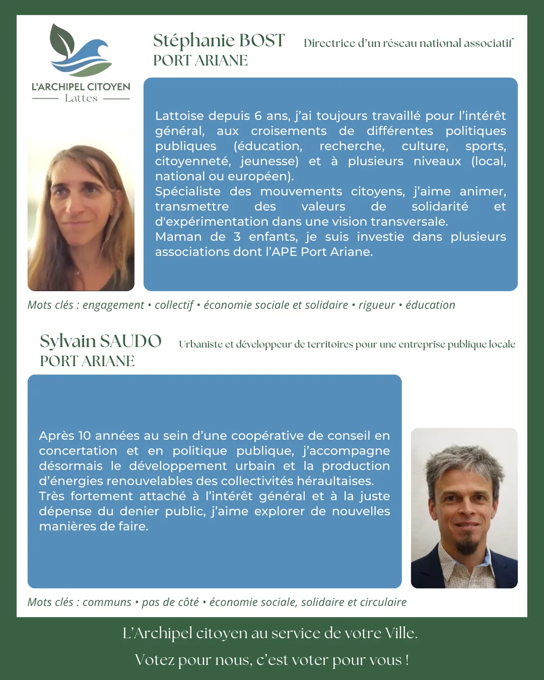 Portraits de Stéphanie Bost et Sylvain Saudo