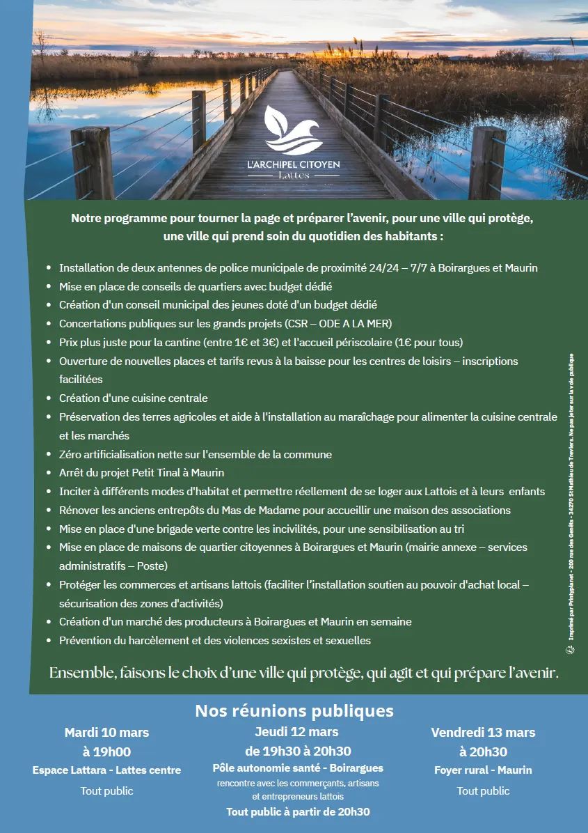 Programme court Verso